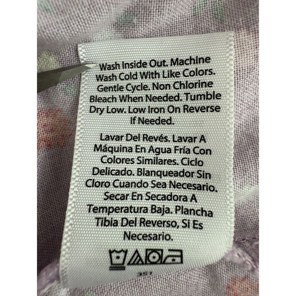 Wonder Nation Toddler Girls Purple Floral Short Sleeve Dress Size 5T - Picture 6 of 10